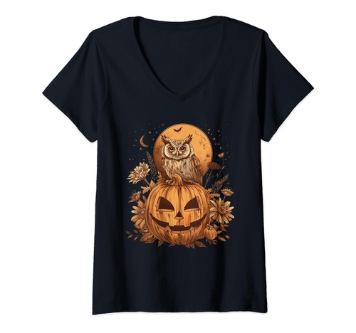 Damen shirt eule - t-shirt, hexenhut