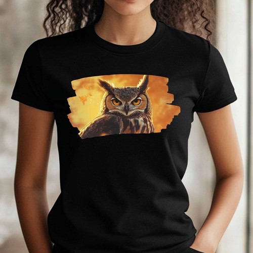 Shirt frauen eule anime - frauen,
