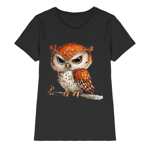 Damen shirt eule - t-shirt,