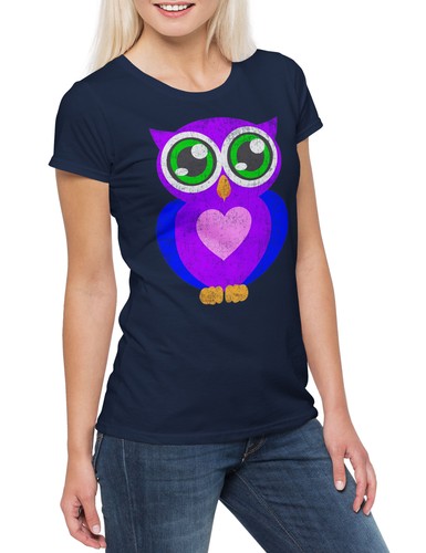 Comic owl damen shirt eule - owl, t-shirt