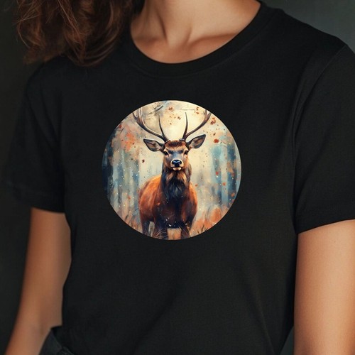 Frauen shirt reh - reh, porträt