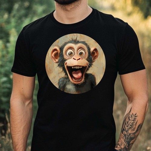 Herren shirt lustiger affe - herren, t-shirt