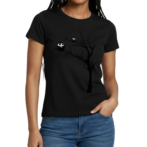 Eulen auf einem baum frauen - auf,