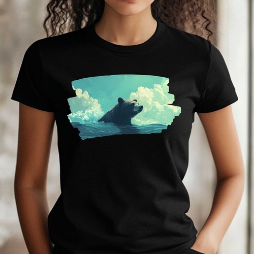 Frauen shirt schwarzbär - frauen,