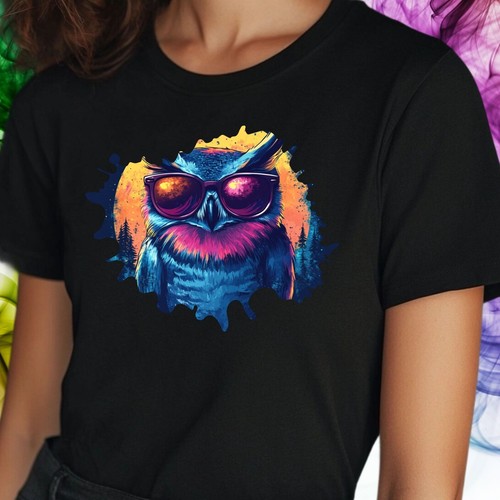 Frauen shirt eule mit - eule,