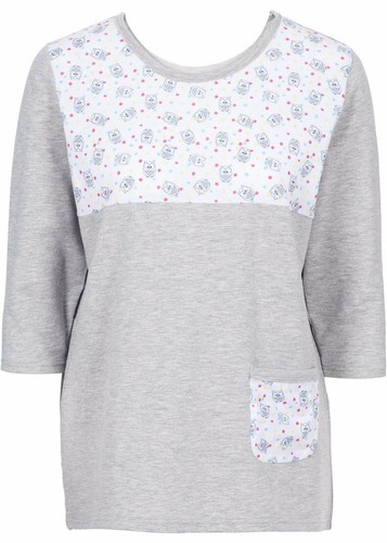 Damen sweatshirt mit - sweatshirt, eule