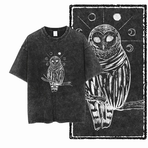 Print shirt eule grafik - eule,