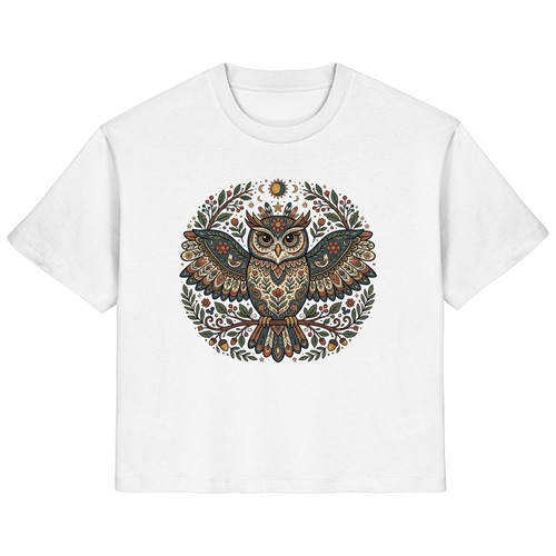 Eulen shirt damen baumwolle - eulen,