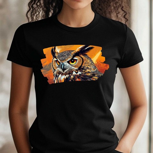 Shirt frauen eule anime - frauen, im
