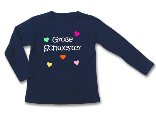 Langarm shirt große schwester - langarm,