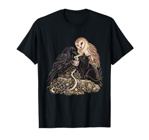 Gothic shirt gruselig rabe - gruselig,