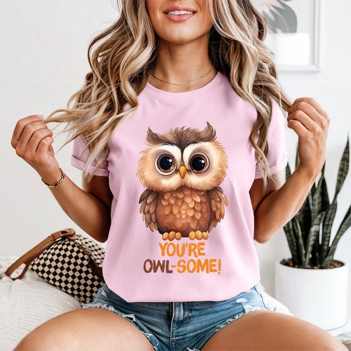 Süße eule damen shirt du - eule, t-shirt