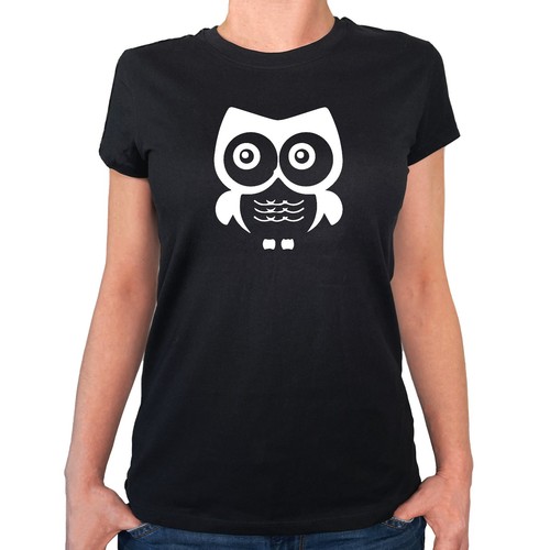 Damen shirt eule comic - damen,
