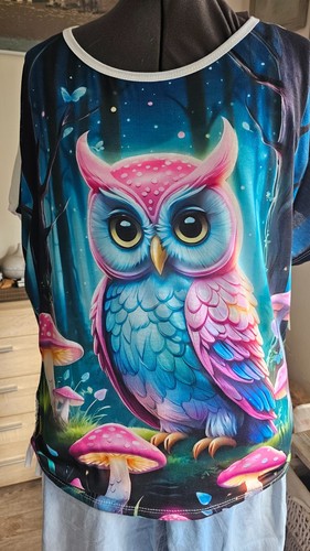 Shirt eule miut raffung - shirt, neu
