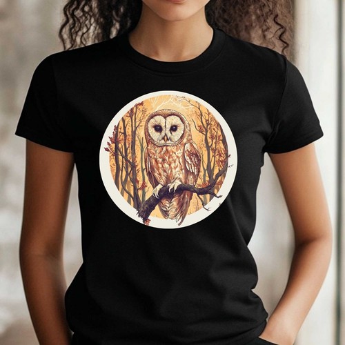 Shirt frauen waldeule motiv - waldeule,
