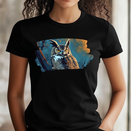 Shirt frauen eule anime - frauen,