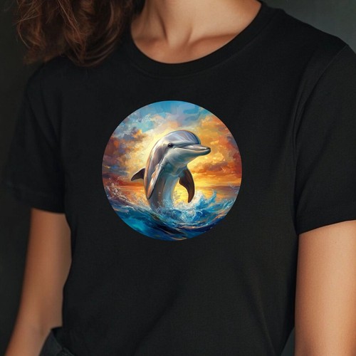 Frauen shirt delphin - t-shirt,