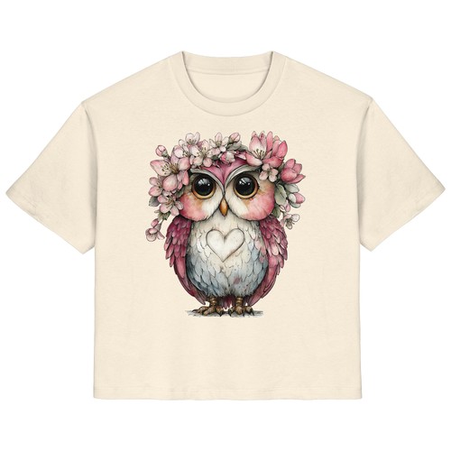 Eulenmotiv damen shirt eule - eulenmotiv,