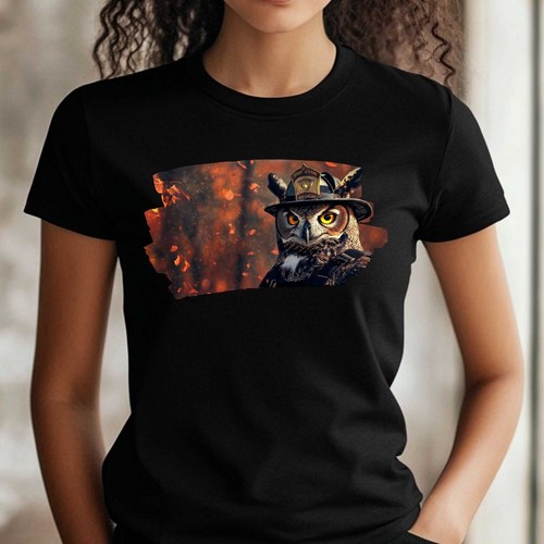 Shirt frauen eule als - frauen,