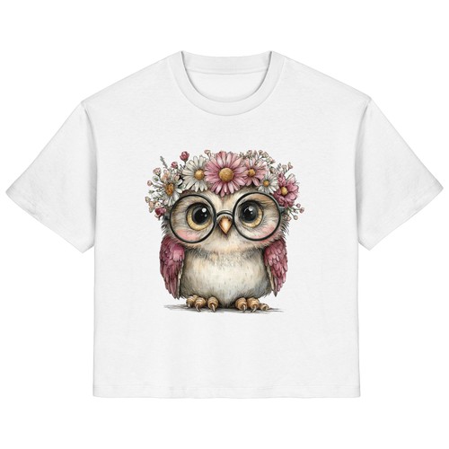 Damen shirt süße eule mit - eule,