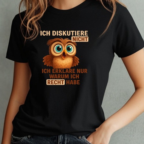 Frauen shirt süße eule - frauen,