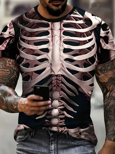 Herren shirt druck - t-shirt, 3d