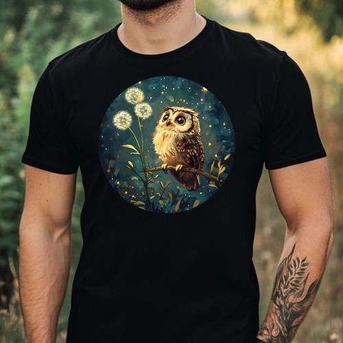 Herren shirt eule mit - eule,