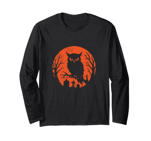 Langarmshirt eule auf - eule, ast