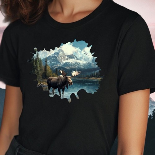 Frauen shirt elch - t-shirt,